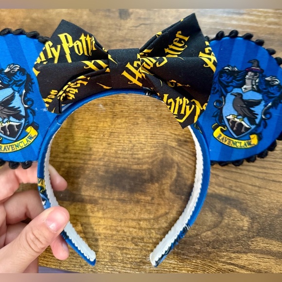 Harry Potter Blue Wizard House Inspired Mouse Ears - Handmade - Picture 4 of 5
